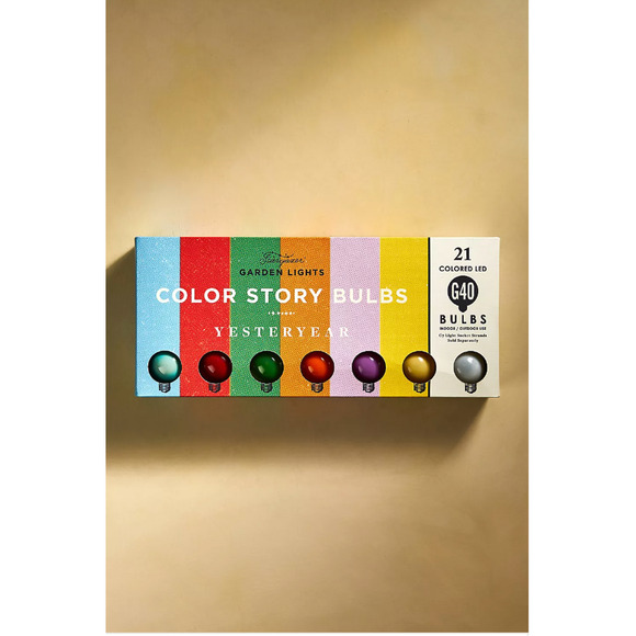 Anthropologie Terrain Stargazer Garden Lights Set of 21 Bulbs Yesteryear - Picture 1 of 4